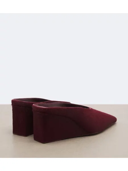 Papuci tip mules Alaïa cu pană