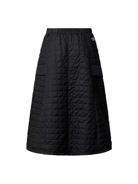 The North Face spódnica Quilted Volume midi rozkloszowana czarny
