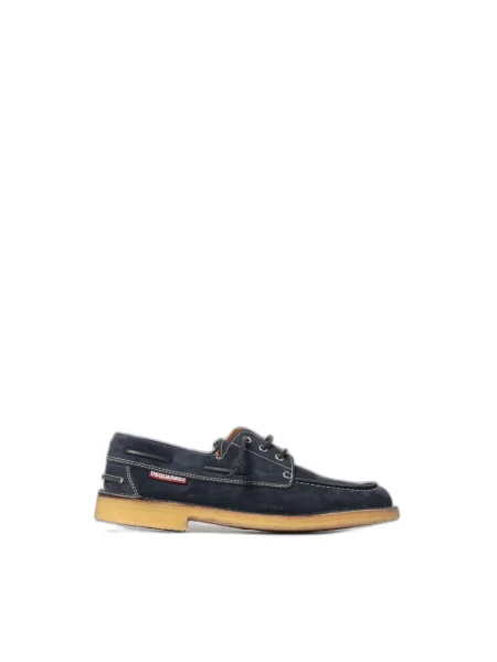 Półbuty Dsquared2 skórzane niebieskie