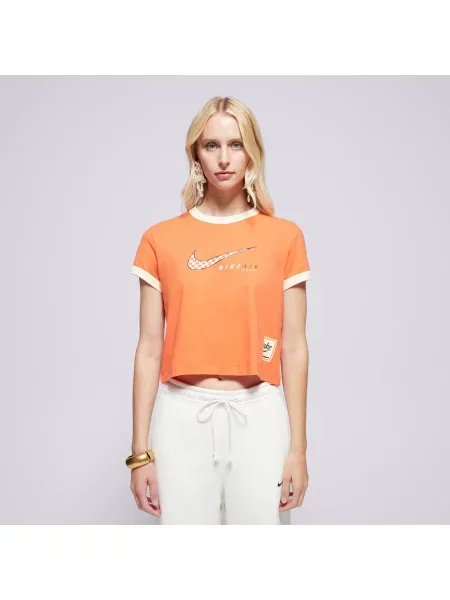 Nike T-Shirt W Nsw Club Ss Tee Moto Rgr czerwona