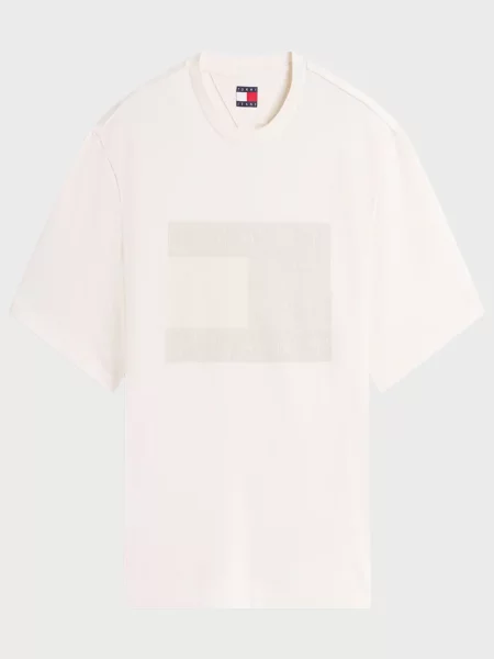 Футболка Tommy Jeans с потертостями белая