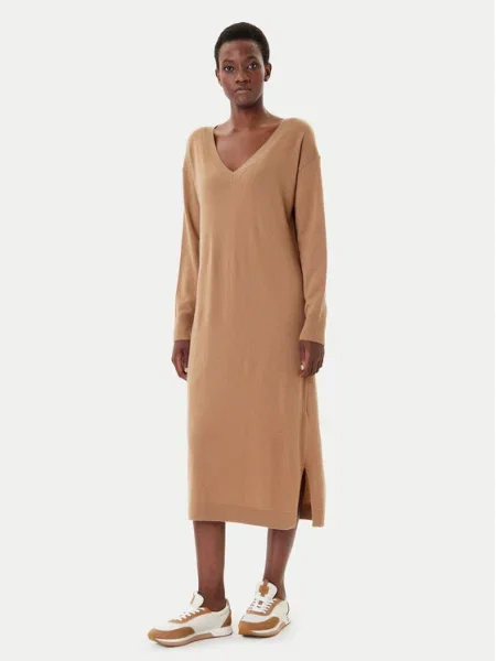 Weekend Max Mara Плетена рокля Zenith бежов
