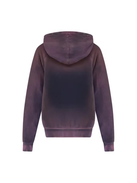 Bluza z kapturem Maison Margiela z kapturem fioletowa