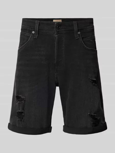 Szorty jeansowe o kroju regular fit z 5 model ‘RICK’ Jack & Jones czarne