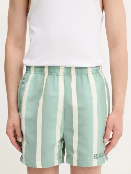 Karl Kani pantaloni scurți verde alb