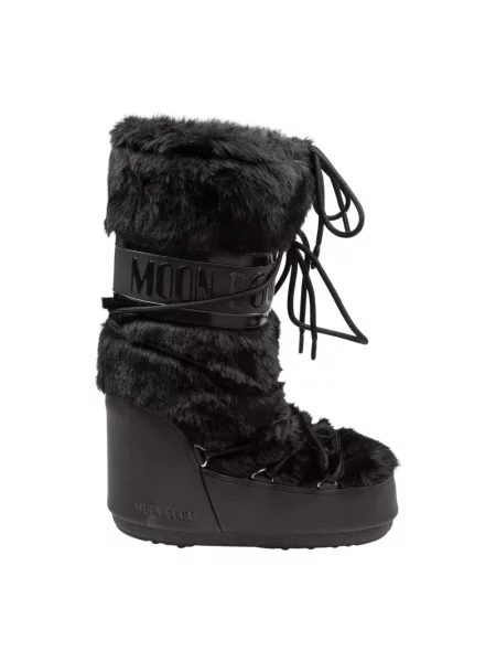 Śniegowce Moon Boot Icon Faux Fur black | WYSYŁKA W | 30 DNI NA ZWROT czarne