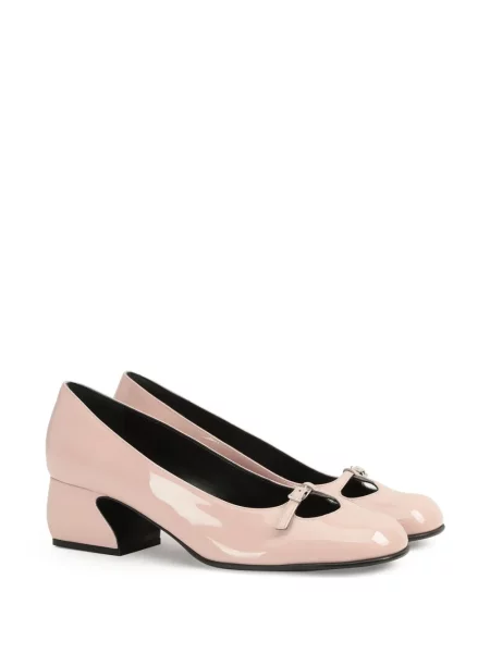 Pantofi cu toc Sergio Rossi slingback roz