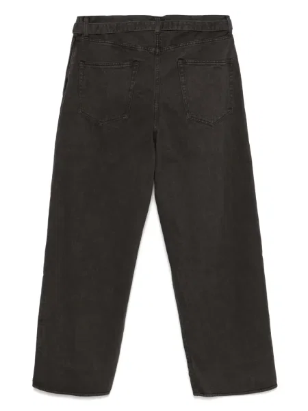 Pantaloni Sacai din țesătură twill gri