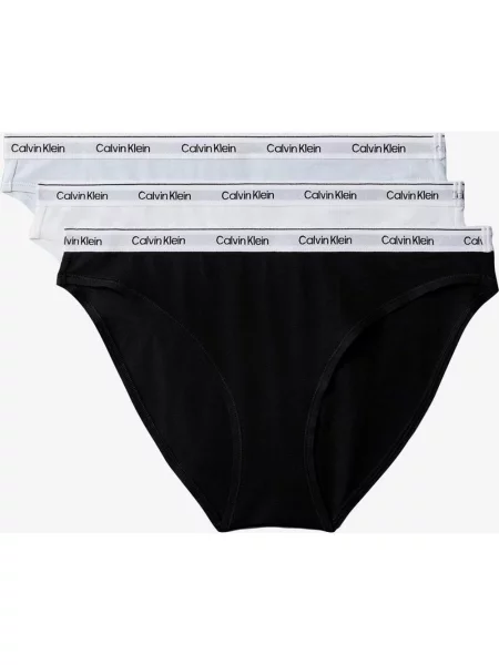 Majtki Calvin Klein Icon logo 3 sztuki biało XS czarne