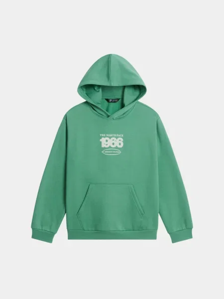 Дитяче Худі The North Face TEEN TRACK RELAXED HOODIE GR бавовна/поліестер зелений