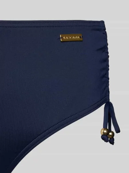 Figi bikini w jednolitym kolorze Lascana granatowy