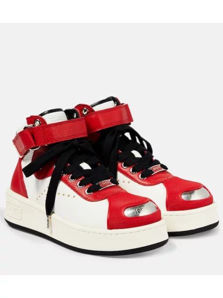 Usnjene superge Kenzo rdeča