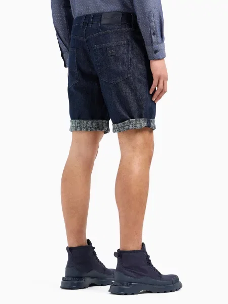Джинсовые шорты Armani Exchange синие
