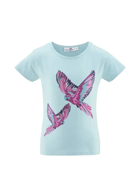 Happy girls Tricou deschis / mov zmeură / roz albastru