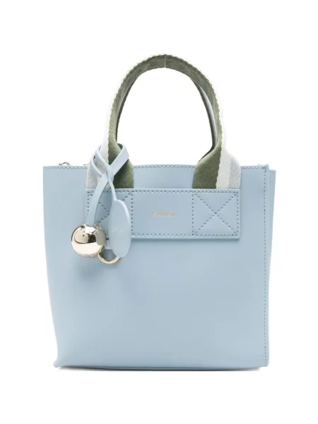 Geantă shopper Furla cu imagine albastru