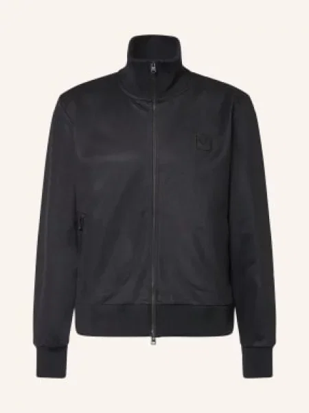 Fred Perry Bluza Rozpinana schwarz czarna