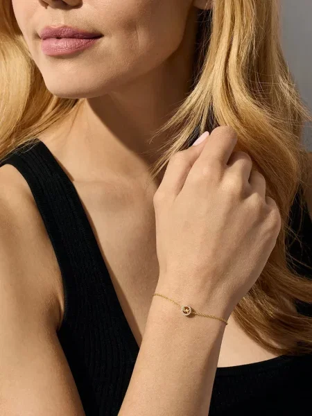 Brăţară Michael Kors transparente auriu