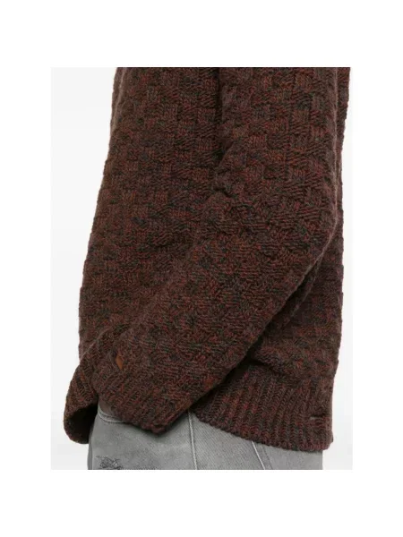 Maison Margiela sweter wełniany brązowy