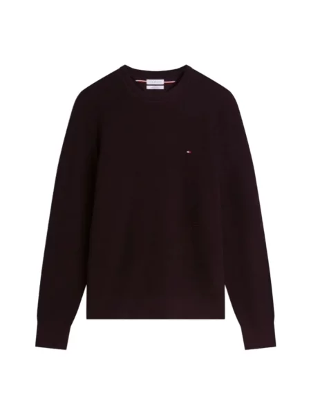 Bluza nierozpinana Tommy Hilfiger brązowa