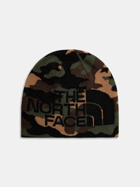 Pánská zimní čepice The North Face Reversible Highline black camo print černý