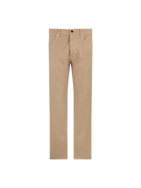 Jeansy straight leg Stone Island z kamieniami beżowe