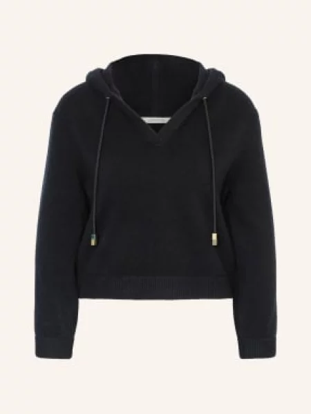 Dorothee Schumacher Bluza Z Kapturem Modern Statements Z Kaszmiru blau granatowa