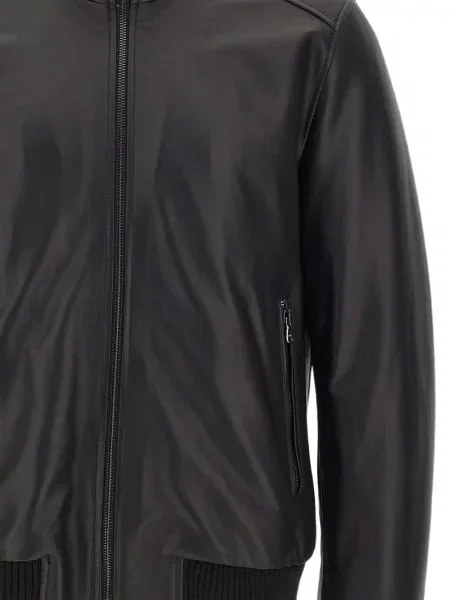Geanta de piele Barba negru