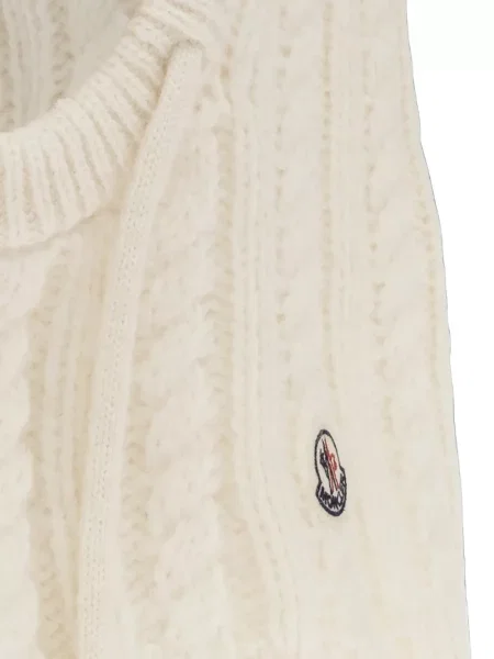 Căciulă Moncler tricotate alb