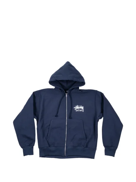 Hanorac cu glugă Stüssy albastru