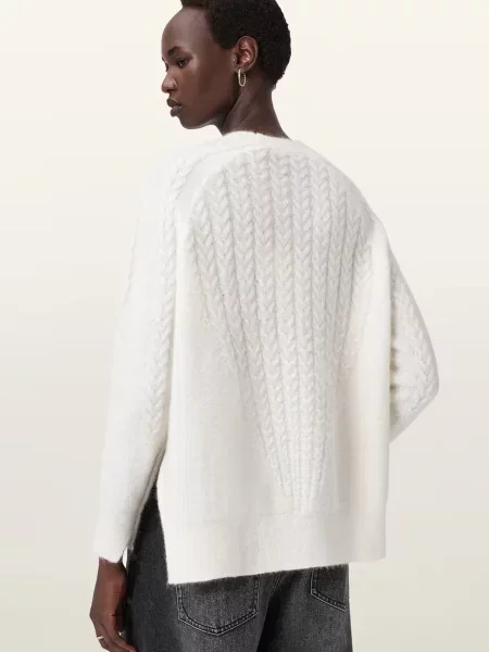 Шерстяной свитер Allsaints белый