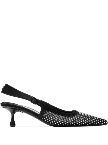 Pantofi cu toc Jimmy Choo de cristal negru