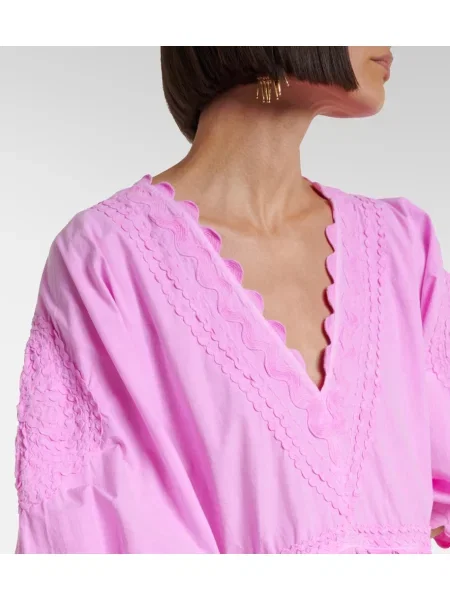 Rochie Juliet Dunn cu broderie roz