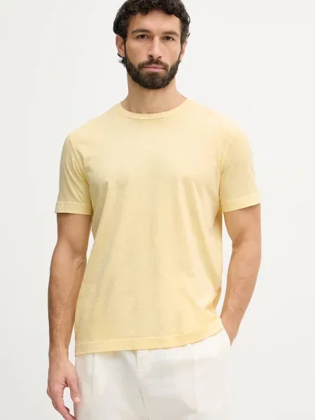 Gant tricou basic bărbătesc din galben