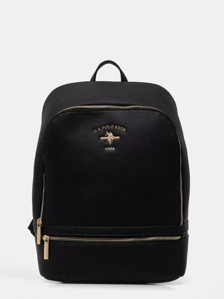 U.S. Polo Assn. plecak z imitacji skóry STANFORD czarny