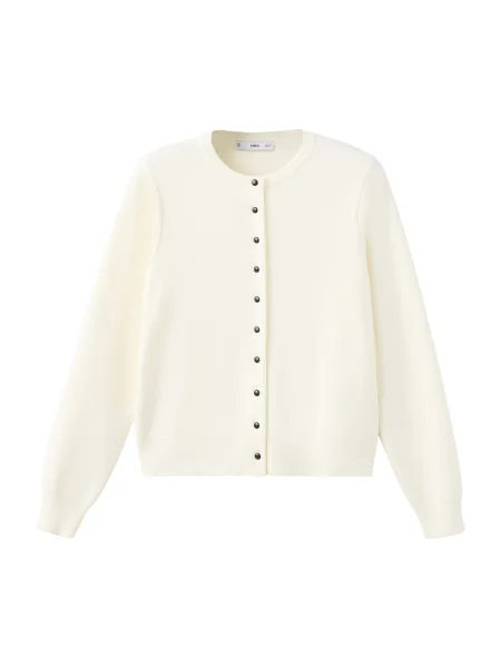 MANGO Geacă tricotată IVAN crem