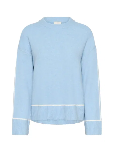 Kaffe Pulover KAJinie svetlo modra bela