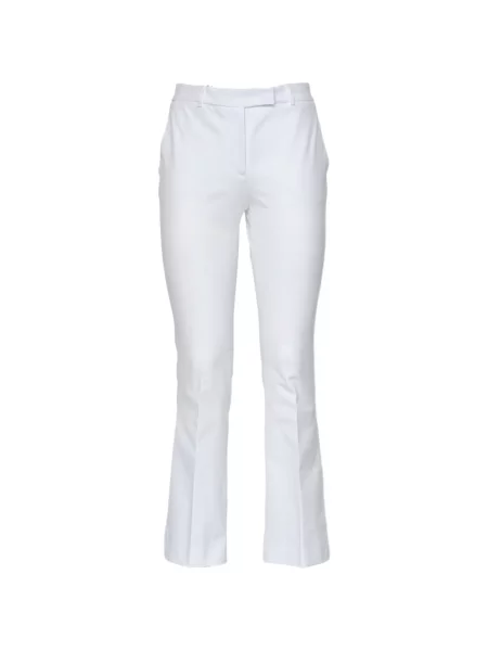 Pantaloni Ql2 evazate alb