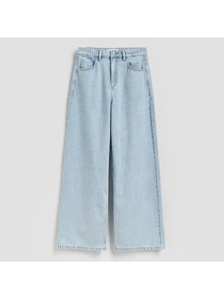 Reserved Wide leg farmer kék