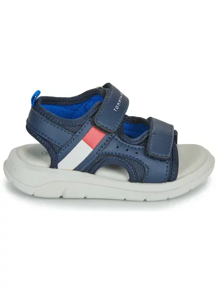 Szandál Tommy Hilfiger Velcro Sandal Sötétkék fehér