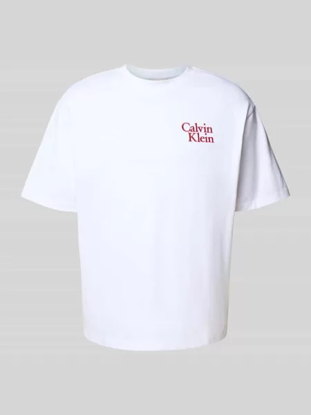 Calvin Klein Jeans t-shirt z aplikacją biały
