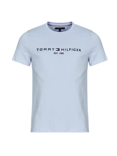 Tommy Hilfiger Majica Tommy Logo Svetlo Regular Fit modra