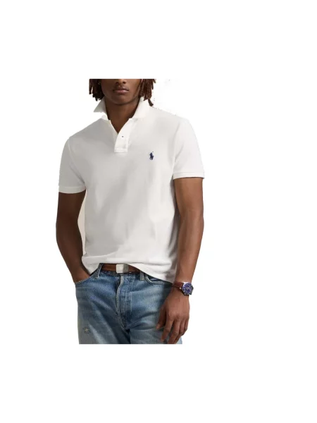 Koszulka polo Polo Ralph Lauren z siateczką biała