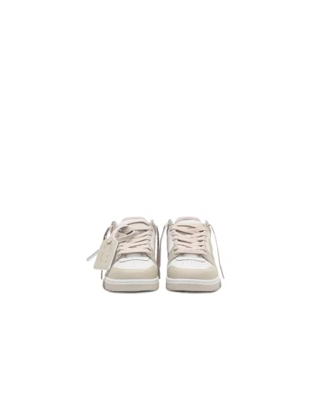Sneakersy Off-white skórzane biznesowe białe
