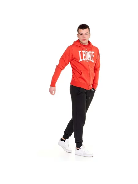 Fleece fleece melegítő felső Leone 1947 piros