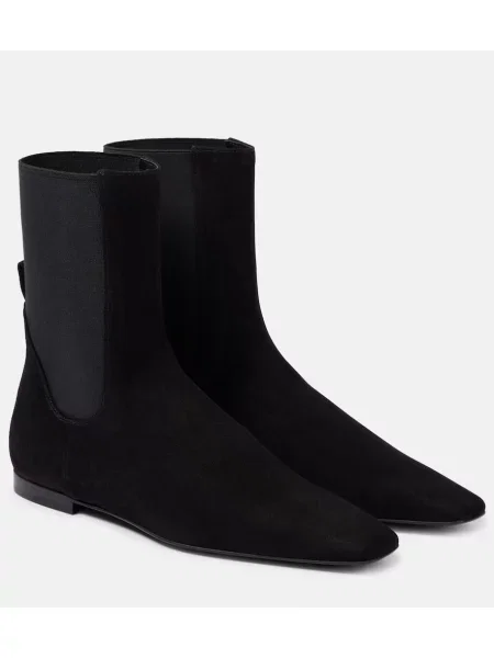 Botine chelsea Toteme din piele de căprioară negru