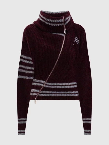 Кардиган з вовною The Attico бордовий