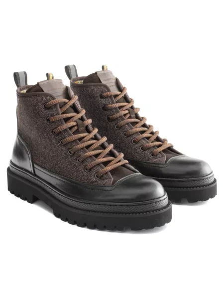 Buty trekkingowe Ambitious skórzane trekkingowe brązowe