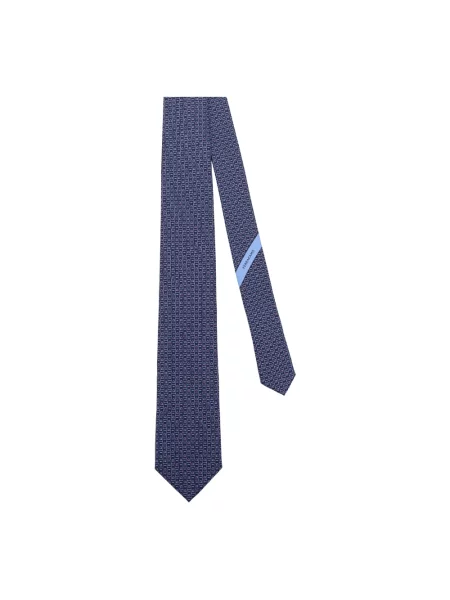 Krawat Salvatore Ferragamo elegancki niebieski