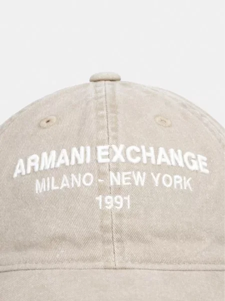 Armani Exchange șapcă de baseball pentru bărbați din bej