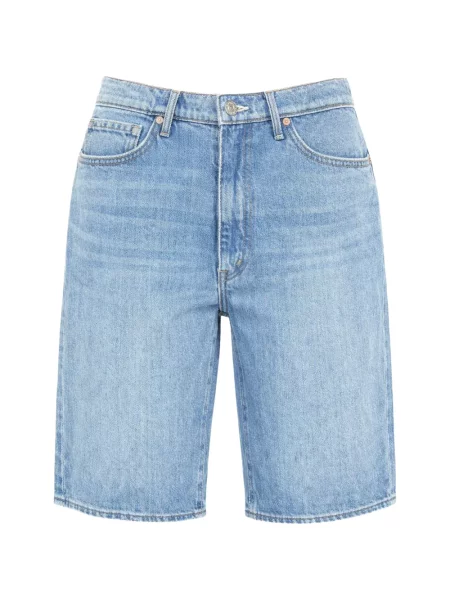 Pantaloni scurți din denim Mother albastru